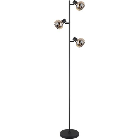 Globo - lampadaire - Tokki - noir - métal - E14 - 54309SB (1/5)