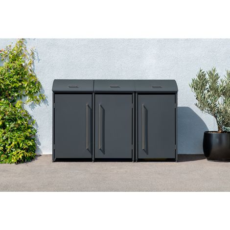 Westmann Mülltonnenbox Moderna – für 3x Tonne (1/5)