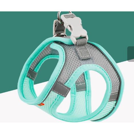 Harnais pour animaux de compagnie, laisse pour chien de type gilet, corde réfléchissante et respirante pour chien, accessoires pour animaux de compagnie. (1/2)