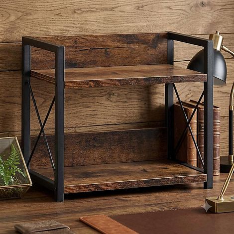 2 Tier Spice Rack Kitchen Shelf Organiser, Heavy-Duty Metal (1/5)