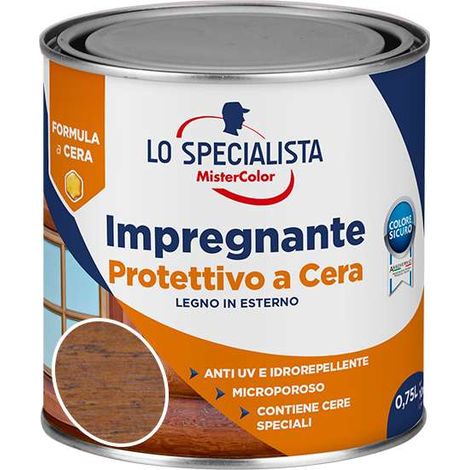 Lo specialista Impregnante Cera a solvente 0,75 l Castagno Scuro