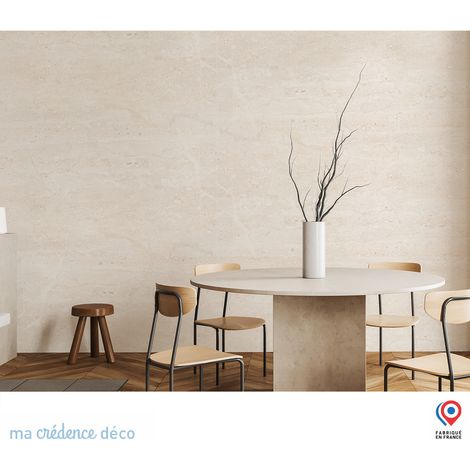Papier peint : Marbre clair de Breccia - Intissé - L.200 x H.280 cm - Couleurs pales (1/5)