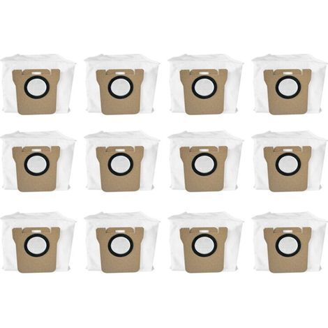 FENOPLASTICA12 Pièces Accessoires Rechange pour Aspirateur Robot X20 Sac à Poussière Compatible (1/4)