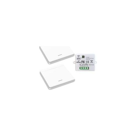 Coavas – Funklichtschalter (433 MHz) – Reichweite bis zu 50 Meter – Einfache Installation für Lampen bis 1500 W – Schutzart IP44 (1/5)
