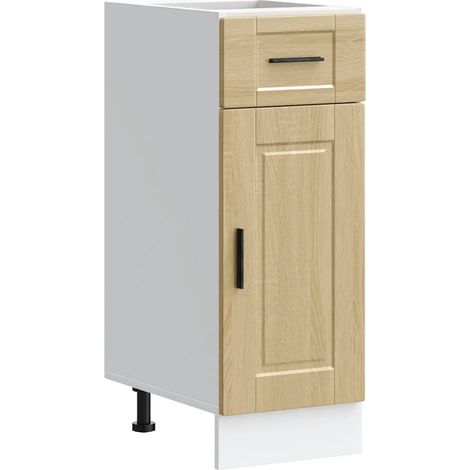 Mobile da cucina Porto con ante pratiche per ottimizzare lo spazio 30 x 46 x 81,5 cm legno ingegnerizzato rovere Sonoma 020050245