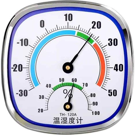 Termómetro De Interiores - Esfera 6 Cm - Rango -10 A +50 °C - Precisión 1 °C - Mecánico Sin Pilas - Para Mesa O Estantería (1/5)