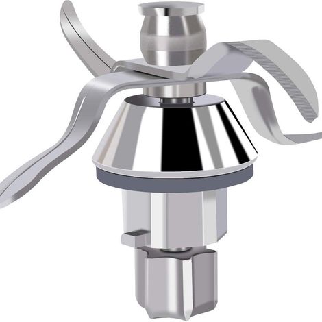 Ersatzmesser aus Edelstahl für die Vor-Werk Thermo-Mix TM31 Küchenmaschine aus Edelstahl – mit Ring (1/5)