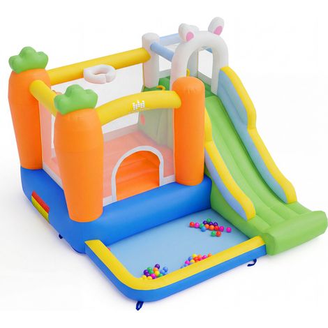 Château gonflable pour enfants 3-12 avec mur d'escalade pour fête d'arrière-cour