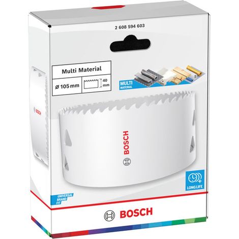 Bosch Lochsäge mit Gewinde Multi Material, 105 x 40 mm (1/5)