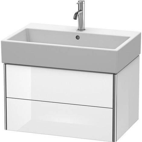 Duravit XSquare Vanity unità a parete 68,4x 46,0 cm, 2 cassetti, per lavabo Vero Air 235070, Colore (anteriore/corpo): Azzurro Opaco - XS419400909