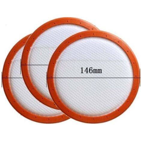 Filtre pour aspirateur en coton lavable rond pour Midea aspirateur , XU,C3-L148B C3-L143B VC14A1-VC 146 mm Eléments de filtre HEPA 3 pièces - (1/4)