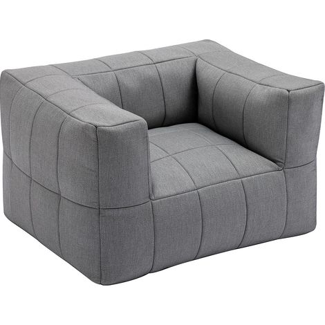Fauteuil de jardin avec accoudoirs en tissu - Anthracite - LIVAI de MYLIA