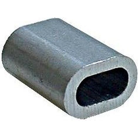 Manchons aluminium pour câble ame textile Ø 3,5mm, 3 mm ame métallique, sachet de 100 pièces - PRAMAC