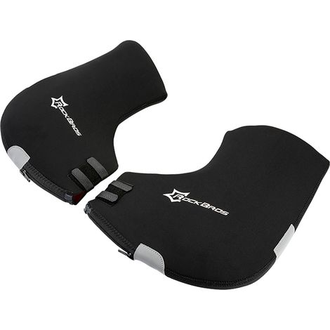 Gants isolants pour guidon de vélo, scooter, moto, coupe-vent et imperméables - noirs (1/3)