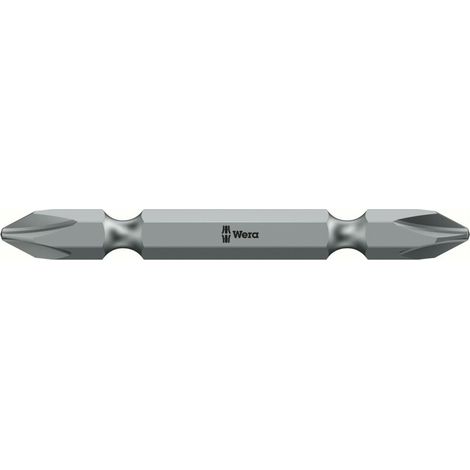 Wera 851/23 DoppelPhillips-Bits für Phillips-Schrauben, PH 2, Länge 45 mm 10 Stk (1/4)
