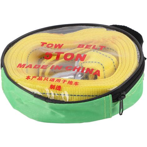 Câble de remorquage de 4 mètres pour semi-remorque de 5 tonnes avec crochet et outils pour véhicules d'urgence (1/4)