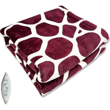 Couverture chauffante électrique d'hiver, coussin de siège chauffant pour le corps, genouillère à motif cerf, vitesses haute et basse, flanelle douce et confortable (1/5)