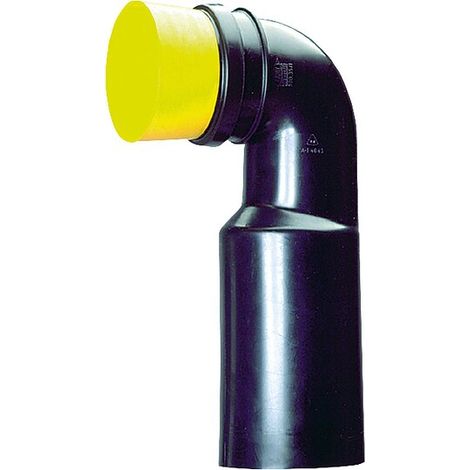 WC-Anschlussbogen 90° DN 90/110 - Schwarz (1/2)