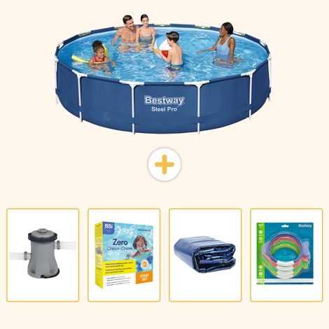 Bestway Bestway Steel Pro Ronde - 396x84 cm - 5-pièces S181 (1/5)