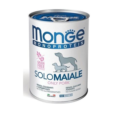 Monge Solo Cane Patè Maiale 400gr (1/3)