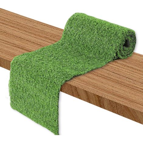 Chemin de table en herbe - 35 x 120 cm - Gazon artificiel - Décoration de table - Convient pour mariage, fête, anniversaire, banquet (1/5)