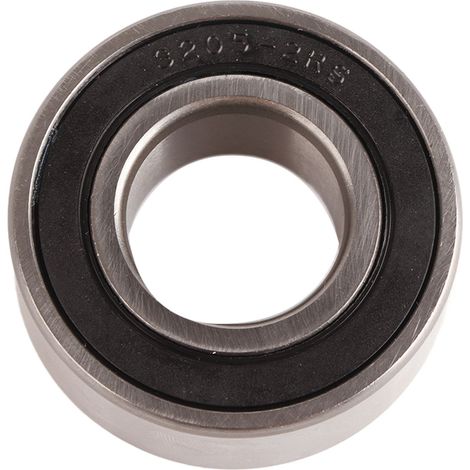 Roulement à billes à double rangée 3205-2RS, en acier chromé, à contact oblique, 25 x 50 x 20 mm