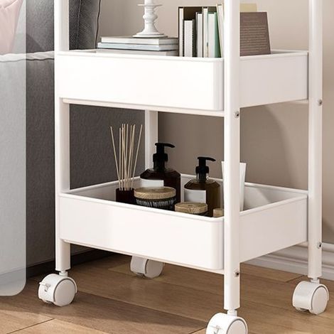 Étagère de rangement à plusieurs niveaux sur pied pour poussettes, idéale pour la maison, la chambre, bébé, les collations nomades et la cuisine. (1/5)