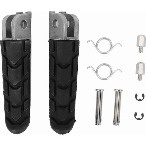 Repose-pieds avant pour moto, Honda NC700 (2012-2015), lot de 2, aluminium noir (1/5)