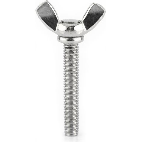 Lot de 5 vis papillon à ailettes en acier inoxydable 304 (M5 40 mm) (1/3)