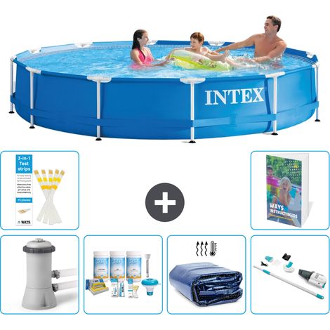Frame Pool Rund - 366x76 cm - 7-teilig S310