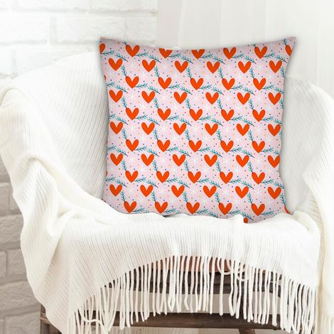 Housse de coussin solide pour canapé fauteuil lit chaise décoratif de ferme (1/5)