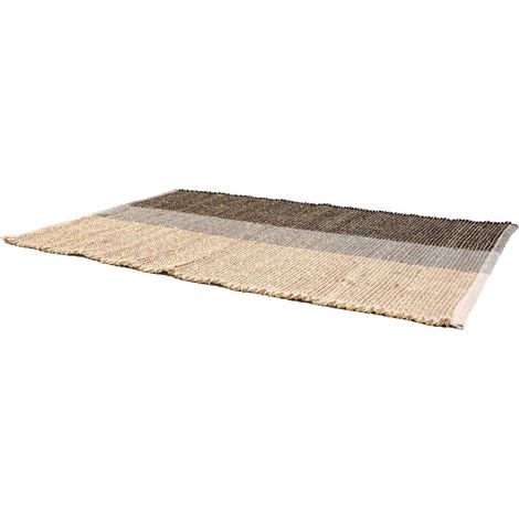 Tapis en jonc de mer Karan Carbone 60 x 90 cm (1/4)