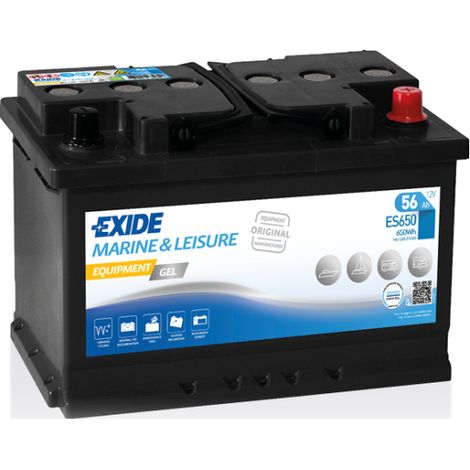 Batterie décharge lente Exide Gel ES650 12v 56ah