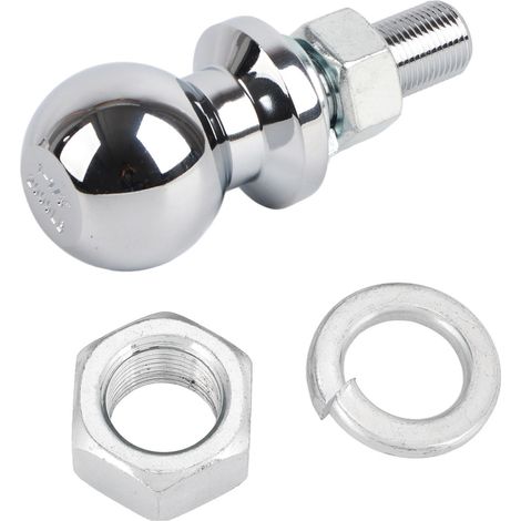 Sechskant-Kugelkupplung aus Chrom – 1-7/8" Durchmesser, 5/8" x 1-3/4" Schaft, 2000 lb Tragfähigkeit – für Rasentraktoren, ATVs und UTVs