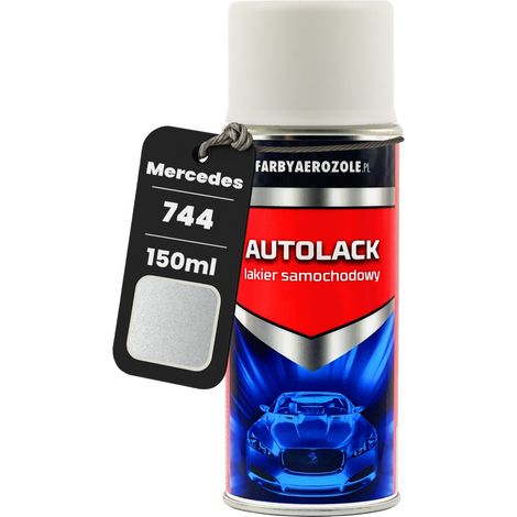 Pintura en aerosol para coche Mercedes 744 Brillantsilber Met. Plata, 150 ml (1/5)