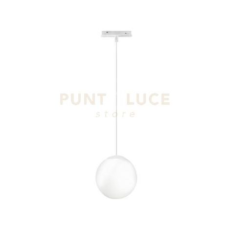 SOSPENSIONE PER BINARIO MAGNETICO E SFERA D.15CM BIANCO LED 3000K 624LM 8W