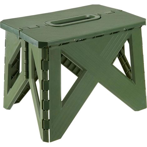 Tabouret d'extérieur robuste en polypropylène ergonomique pour la pêche, le camping, les pique-niques, les réunions de famille, les activités de plein air, tabouret de pêche portable (1/5)