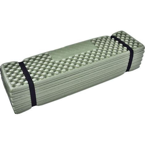 Tapis de camping en mousse extérieur pliable pour tente de plage, matelas de couchage imperméable (vert armée) (1/5)