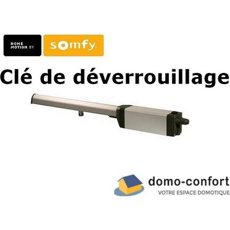 Somfy – Clé de déverrouillage moteur IXENGO L/S 230V/24V – Compatible moteurs avant 2017 – Remplacement sans cylindre (1/2)