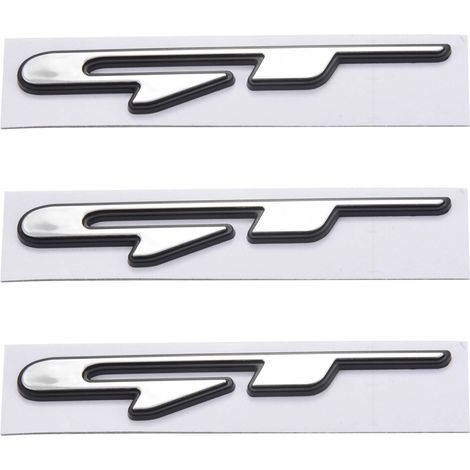 3 pegatinas con diseño 3D para la puerta trasera del coche.