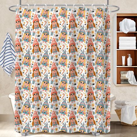 Rideau de bain en polyester 180x180 Étanche polyester pour salle de bain pour salon de coiffure (1/5)