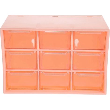 Organiseur de tiroirs de bureau multi-compartiments, marron, 18 x 12 x 9,5 cm, 1 lot (1/5)