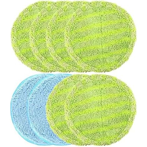 Lot de 8 serpillères de rechange pour balai à franges flottantes, accessoires de nettoyage pour serpillère, serpillère de rechange (1/5)