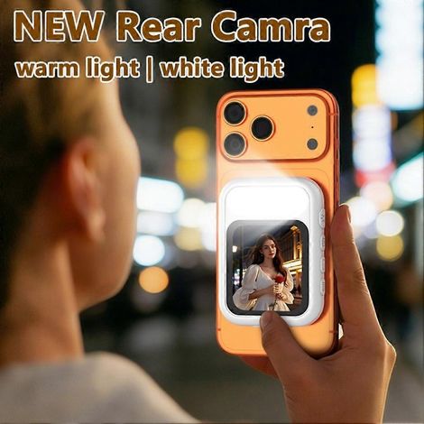 Selfie Monitor écran Magnétique avec Fill lampe Téléphone Back Mirroring arrière caméra pour Live Stream Vlogging Video Recording (1/5)