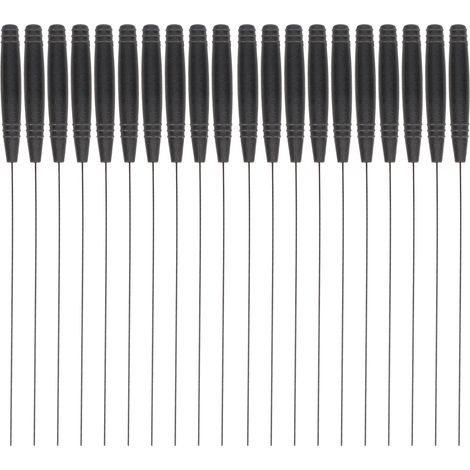 20 Aiguilles de Nettoyage Amplificateur Sonore 12 cm, Outil de Nettoyage Profond et Robuste pour Aide Auditive (1/5)