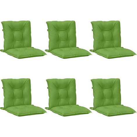Niedriglehner-Auflagen 6 Stk. Melange Grün 100x50x7 cm Stoff vidaXL (1/4)