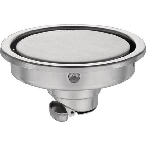 Siphon de sol rond en acier inoxydable 304 pour salle de bain, grille anti-odeurs, pour salle de douche. (1/5)
