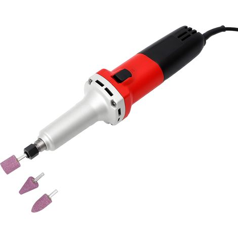 Meuleuse droite électrique 600 W, polisseuse de bijoux avec 3 têtes de ponçage, 0-27000 tr/min, idéale pour la sculpture, le polissage, le bricolage
