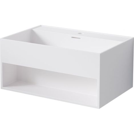 Steinberg Serie 443 Lavabo mural, con compartimento abierto,