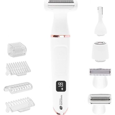 Rio SHTR-EU/1.3 Go Smooth 4 en 1 Afeitadora y recortadora de bikini para mujer, color blanco (1/3)
